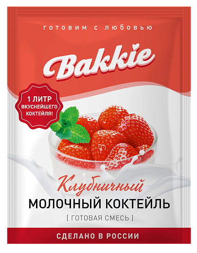 Молочный коктейль клубничный, 65г/18шт