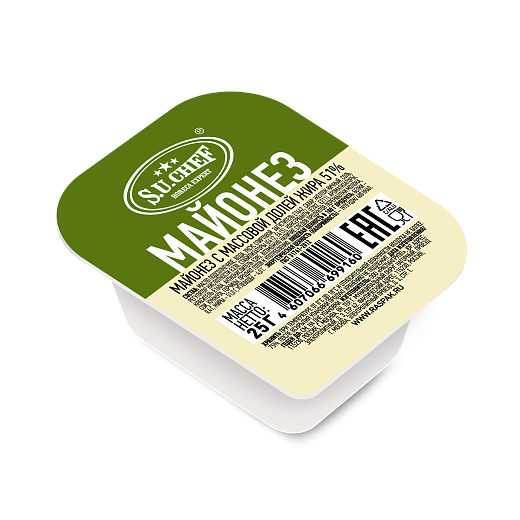 Майонез 51%, 25г/120шт (S.U.CHEF)